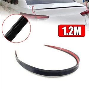 1.2M Universal Car Rear Trunk Spoiler Lip Roof Tail Wing Black Trim Accessories - Picture 1 of 11