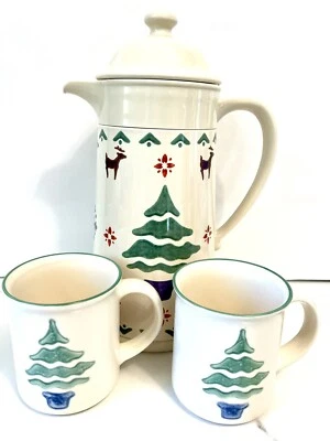 Servidor de bebidas térmicas PGALTZGRAFF VACACIONES DE NAVIDAD NÓRDIC y 2 tazas de té de café Foto 1 de 4