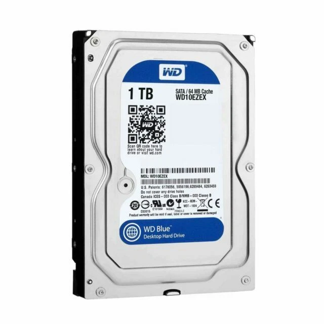 Western Digital Blue 3,5" 1TB Hard Disk Interno (WD10EZEX)