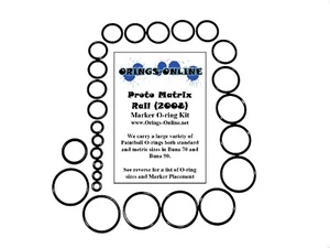 Proto Matrix Rail 2008 Paintball Marker O-ring Oring Kit x 2 rebuilds / kits - Picture 1 of 1