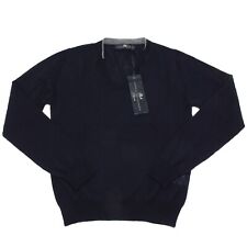 9947M maglione uomo DANIELE ALESSANDRINI blu lana sweater men
