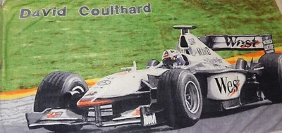 David Coulthard McLaren F1 官方西部 E.P. TOWEL 罕见! — 第 1/4 张图片