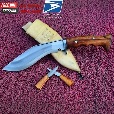 8 pulgadas Gurkha Iraqi Kukri - Cuchillos de caza hechos a mano - Full Tang - Listo para usar Foto 1 de 4