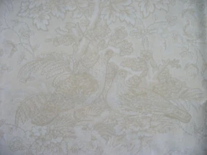 100% cotton Benartex "Savannah" Tone-on-tone Cream Fabric 112cm/44" x 1.1m/43" - Picture 1 of 6