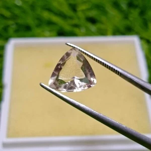 3.2 Carats Eye Clean Trillion Shape Mixed Cut Natural Loose Smoky Quartz - Picture 1 of 4