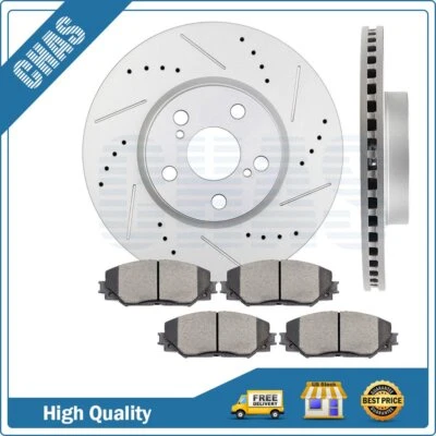 Pastillas y rotores de cerámica de freno delanteros para Toyota 09-19 para Corolla 08-14 Scion xD Foto 1 de 4