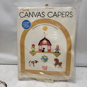 1980 New Leisure Arts 'Canvas Capers' Embroidery Kit Designed By Dick Martin - Picture 1 of 4