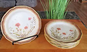 6 Mikasa Jardiniere Salatteller Set Vintage Vollkorn Blumen Geschirr Japan Posten - Bild 1 von 3