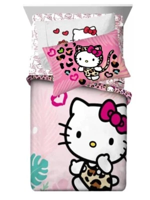 Juego de cama reversible Hello Kitty Wild Jungle Kids-W13270974864, AB0DP3BVJQZ4 Foto 1 de 4