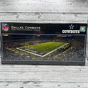Dallas Cowboys 1000pc Panoramic Puzzle 39" x 13" AT&T Stadium NFL Master Pieces - Picture 1 of 6