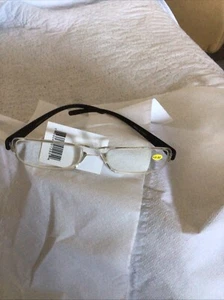 READING GLASSES ( 3.00 ) NEW WITHOUT TAGS. COLOR CLEAR AND BLACK  - Picture 1 of 4