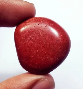 Piedra preciosa suelta de jaspe rojo 100 % natural 46,70 quilates certificada con regalo gratis - Imagen 1 de 4