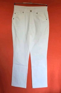 Anna Montana Damenjeans Gr.36 weiß weites Bein getragen Beinlänge etwas gekürzt - Bild 1 von 8