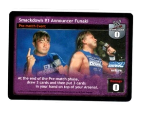 WWE Raw Deal Card: Smackdown #1 Announcer Funaki - Bild 1 von 1