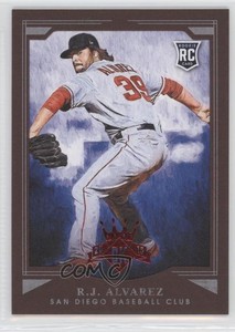 2015 Panini Diamond Kings Red Framed RJ Alvarez #176 Rookie RC