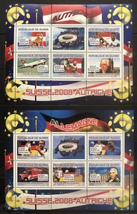 2x Football/ Austria and Germany Teams - stamps - Timbres - Guinea - MNH** AM6 - Picture 1 of 1