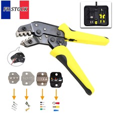 Pince à Sertir Outil de Sertissage Cosses Embouts sertisseuse câble bricolage FR