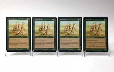 (4) Magic: The Gathering Karoo Meerkat MTG Vintage 1996 Mirage LP - Image 1 of 2