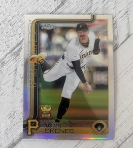 2025 Topps Chrome 300 Paul Skenes Rainbow Foil Rookie Cup PIRATES - Picture 1 of 2