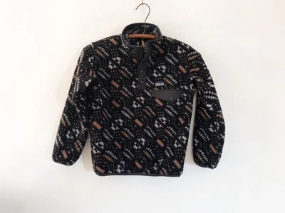 Pullover polar Patagonia XS ligero Synchilla Snap-T para niños - marrón cascada de hielo Foto 1 de 4