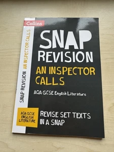 2025 Collins Snap Revision: An Inspector Calls AQA GCSE 9-1 English Literature - Picture 1 of 4