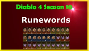 DIABLO 4 Season 10 HARDCORE HC Runes BAC EOM JAH OHM AHU IGNI Rune D4 HC PS XBOX - Picture 1 of 1