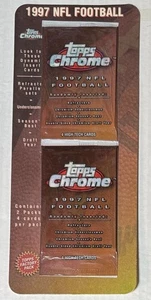 1997 TOPPS CHROME FOOTBAL 2-PACK BLISTER PACK LOOK FOR RC'S & REFRACTORS 8 CARDS - Picture 1 of 1