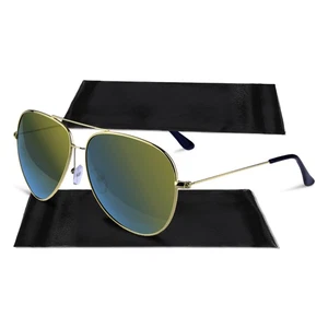 Estuche para gafas de PU 2 PIEZAS con apertura de resorte negro diseño elegante - Imagen 1 de 11