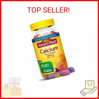 Nature Made Calcium Gummies 500 mg Per Serving with Vitamin D3, Dietary Suppleme - Image 1 of 2