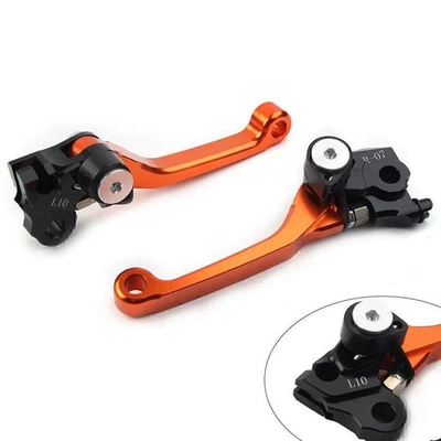 Brake Clutch Levers  Pivot ORANGE Fit Honda CRF250R 2007-2022 CRF450R 2007-2020 - Image 1 of 4