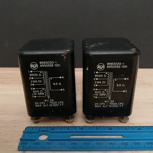 Matching Pair 1950's RCA 8983020-1 Audio Input Transformers Brass Hardware 2" - Picture 1 of 4