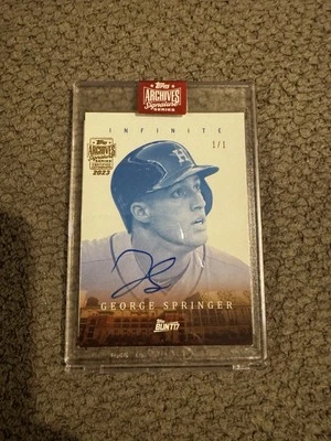 Topps Archives Signature Series George Springer 2023 1/1 Foto 1 de 2