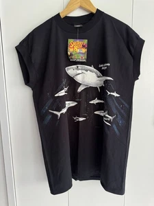 Vintage Haie Muskelshirt Neu mit Etikett Einzelnaht Lake Leelanau Röhre mit Wickeldesign - Bild 1 von 9