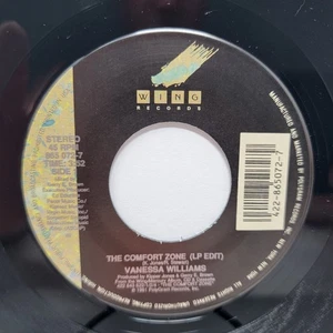 Vanessa Williams The Comfort Zone 7" 45rpm m- Vinyl Soul Record free sleeve - Imagen 1 de 2