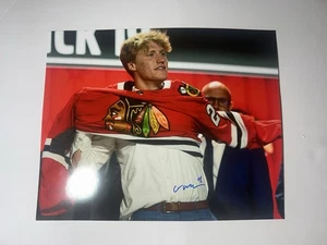 Oliver Moore signed 8x10 Auto Autogramm Foto Chicago Blackhawks NHL - Bild 1 von 1