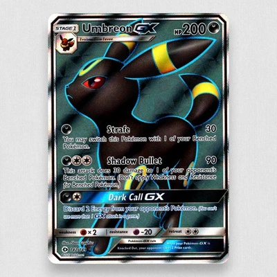 Umbreon GX (Full Art) 142/149 SM Base Set Holo Ultra Rare Pokemon TCG NM - Image 1 of 2