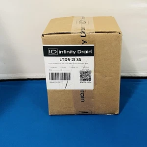 Infinity Drain LTD5-2I SS 5”x5” Fliesenabflussset Satin Edelstahl Brandneu Versiegelt - Bild 1 von 8