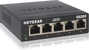 NETGEAR GS305 Switch 5 Port Gigabit Ethernet LAN Switch Netzwerk Metallgehäuse - Bild 1 von 6
