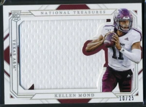 2021 Panini National Treasures Kellen Mond Rookie Jumbo Patch #10/25 Texas A&M - Picture 1 of 2