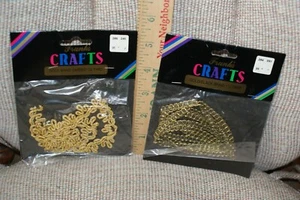 Borde de trenza dorado y negro borde de cinta costura artesanal envío rápido - Imagen 1 de 4