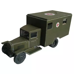 1:43 Segunda Guerra Mundial soviético Zis-44 campo de batalla ambulancia ejército camión modelo de papel sin montar - Imagen 1 de 11