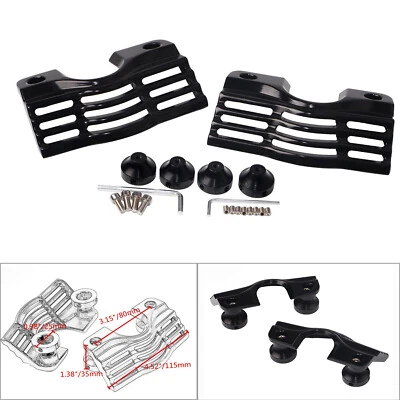 Cubiertas de cabezal de bujía negras de motor para Harley Street Glide Road King FLHR FLHX Foto 1 de 4