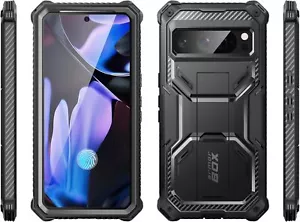 Google Pixel 9Pro XL (6.8") Kickstand Cover i-Blason Armorbox Screen Bumper Case - Picture 1 of 7