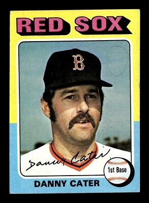 Danny Cater 1975 Topps #645 Boston Red Sox MINI VG (MK) - Image 1 of 2