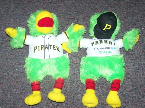 Lot of 2  Pittsburgh Pirates Parrott Mascot Doll Stadium Giveaways  T1 Cover