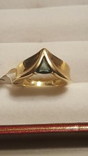 14k Yellow Gold Cobalt Tourmaline Ring