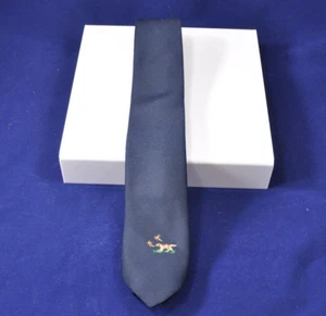 Corbata delgada colección Alderman Reed Designer perro de caza azul - Imagen 1 de 4