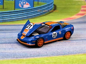 Chevy Corvette Z06 IMSA modelo 164 escala C6 2005-2013 ruedas reales azul - Imagen 1 de 11