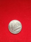 RARA MONETA 10 LIRE 1954 - REPUBBLICA ITALIANA - SPIGHE / ARATRO - G.ROMAGNOLI