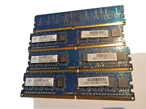 2GB (4x512MB) DDR2 SDRAM NanYA, PC2-5300, 667 MHz, DIMM, Versand kostenlos - Bild 1 von 2